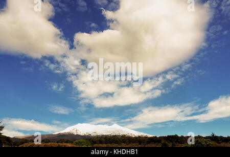 Le mont ruapehu, Nouvelle-Zélande Banque D'Images