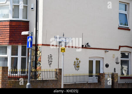 Maison de Digby Fairweather, cornettiste jazz, à Hainault Avenue, Westcliff on Sea, Essex, ROYAUME-UNI Banque D'Images