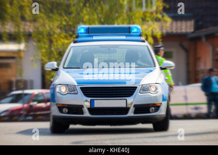 Voiture de police allemand Banque D'Images