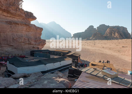 Captains desert camp ECO, Jordanie, Moyen-Orient Banque D'Images