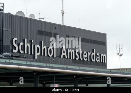 L'aéroport international de Schiphol Amsterdam Banque D'Images