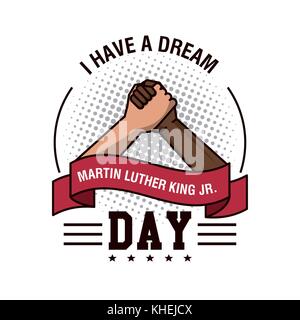 Journée Martin Luther King jr Illustration de Vecteur