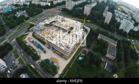 Chantier de construction de la ville Banque D'Images