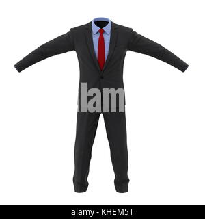 Costume hommes isolated on white 3d illustration Banque D'Images