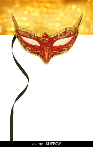 Vintage carnival mask with copy space Banque D'Images