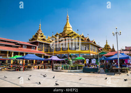 Inle, myanmar-mars 4, 2017 : La pagode phaung daw oo, le 4 mars 2017, lac Inle, l'État de Shan, myanmar. (Birmanie) Banque D'Images