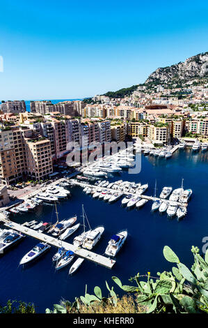 L'Europe. La France. Principauté de Monaco (98). Monte-Carlo. Le port de Fontvieille Banque D'Images