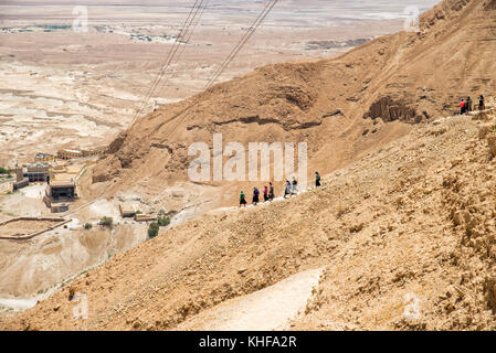 Masada en Israël Banque D'Images