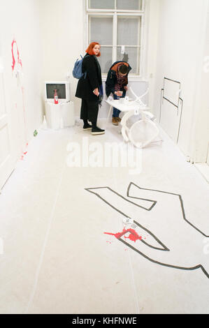 Pokoje VI, salles VI, exposition spécifique au site de jeunes arts et la confrontation d'ateliers sélectionnés d'écoles d'art tchèques, salle 32 Banque D'Images