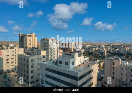 La ville d'Amman à partir de l'hôtel Kempinski, Jordanie, Moyen-Orient Banque D'Images