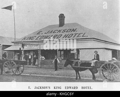 2291203 Hôtel King Edward de Oakey, Queensland, ca. 1905 Banque D'Images