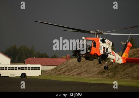 Coast Guard hélicoptère Jayhawk MH-60 Banque D'Images