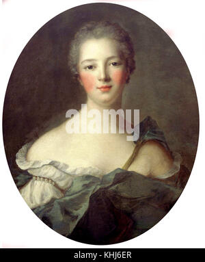 Jean-Marc Nattier - Portrait de Jeanne Antoinette Poisson, Marquise de Pompadour - 1748 Banque D'Images
