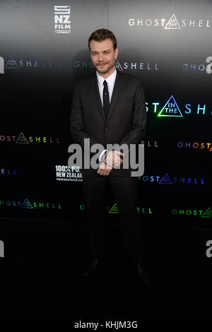 NEW YORK, NY - MARS 29 : Pilou Asbaek assiste à Paramount Pictures & DreamWorks Pictures animent la première de 'Ghost in the Shell' au AMC Lincoln Square Theater le 29 mars 2017 à New York City People : Pilou Asbaek transmission Ref : MNC1 Banque D'Images