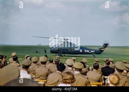 La marine royale hélicoptère Westland wessex hc.2utilisé dans une image à l'écran de formation vers 1960 Banque D'Images