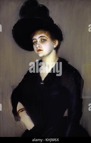 Portrait de Marie Blanche Vasnier 1888 Jacques Emile Blanche 1861-1942 France French Banque D'Images