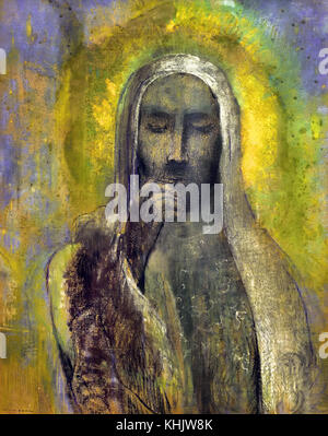 Le Christ du silence - le Christ de Silence 1890 Odilon Redon Français France 1840-1916 Banque D'Images