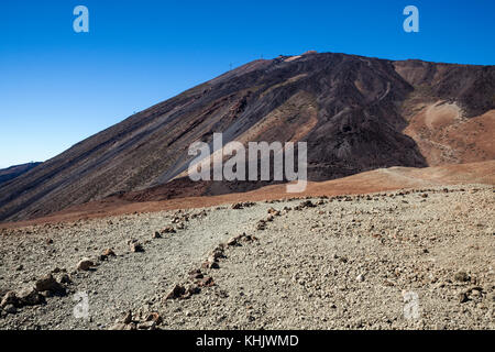 Mont Teide de Montana Blanca, Tenerife, Espagne Banque D'Images