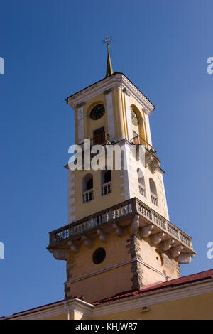 Hôtel de ville, situé dans la vieille ville, Kamyanets-Podilsky Khmelnytskyi, Ukraine, région Banque D'Images