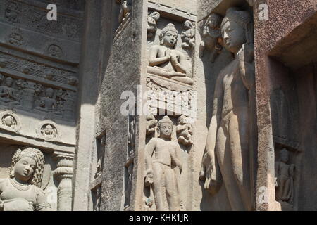 Beauté des grottes d'Ajanta Banque D'Images