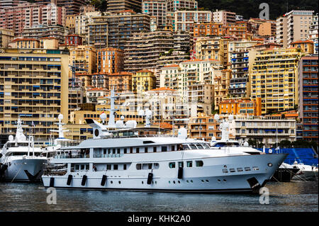 Europe. Principauté de Monaco (98). Monte-Carlo. Croisière au port de Hercule. Banque D'Images