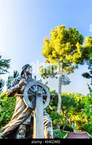 Europe. Principauté de Monaco (98), Monte Carlo. François Grimaldi 'The Wily' Malizia en italien. Sculpture de Verkade Kees Banque D'Images