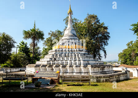 La pagode Shwedagon (temple du nord de la Thaïlande) Banque D'Images