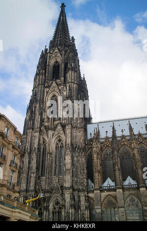 La cathédrale de Cologne, Innenstadt central city district et plus grande ville de l'Etat fédéral allemand de Rhénanie du Nord-Westphalie en Allemagne, Europe Banque D'Images