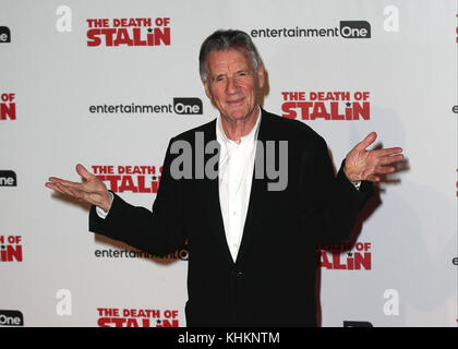 La première mondiale de 'la mort de Staline' tenue au Bluebird Chelsea - arrivées avec : Michael Palin où : Londres, Royaume-Uni quand : 17 Oct 2017 crédit : Mario Mitsis/WENN.com Banque D'Images