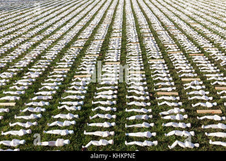 Linceul de la somme : par rob entendu, Somerset, Angleterre, se souvenant des 72 397 british ww1 somme jamais retrouvés morts sur le champ de bataille Banque D'Images