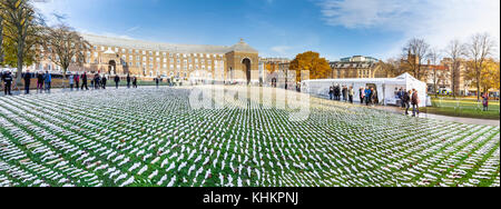 Linceul de la somme : par rob entendu, Somerset, Angleterre, se souvenant des 72 397 british ww1 somme jamais retrouvés morts sur le champ de bataille Banque D'Images