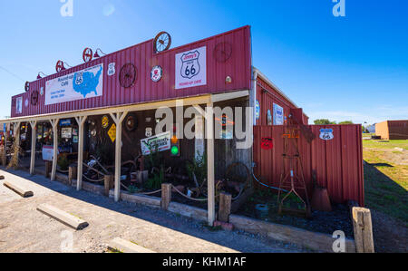 Beau round up cafe sur la route 66 - café de style country et diner - stroud / NEW YORK - Le 16 octobre 2017 Banque D'Images