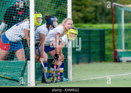 Féminine de hockey sur gazon, Staffordshire, England, UK Banque D'Images