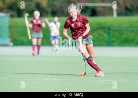 Féminine de hockey sur gazon, Staffordshire, England, UK Banque D'Images