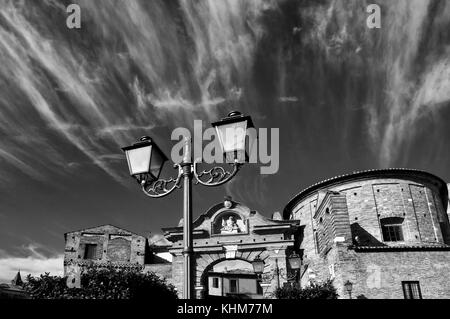 Photo noir et blanc de penne, Pescara, Abruzzes, Italie Banque D'Images