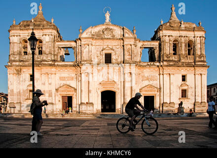 Nicaragua : leon cathedral Banque D'Images