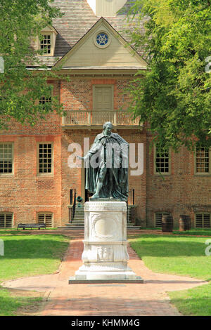 Créé au xviie siècle, le Collège de William et Mary est l'un des plus anciens et des plus prestigieux collèges d'élite aux États-Unis Banque D'Images