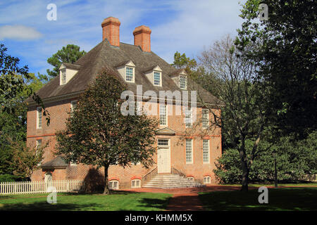 Créé au xviie siècle, le Collège de William et Mary est l'un des plus anciens et des plus prestigieux collèges d'élite aux États-Unis Banque D'Images