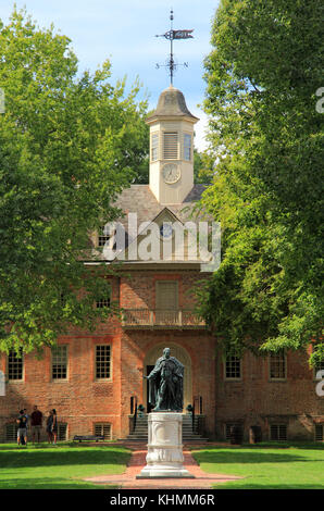 Créé au xviie siècle, le Collège de William et Mary est l'un des plus anciens et des plus prestigieux collèges d'élite aux États-Unis Banque D'Images