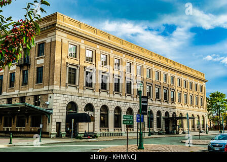 Bâtiment de la gare d'Utica Banque D'Images