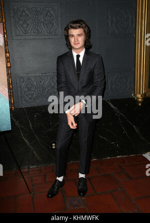 Los Angeles, CALIFORNIE, États-Unis. 17 novembre 2017. 17 novembre 2017 - Los Angeles, Californie - Joe Keery. Première des films IFC "les tribus de Palos Verdes" au Théâtre de l'Hôtel Ace. Crédit photo : Faye Sadou/AdMedia crédit : Faye Sadou/AdMedia/ZUMA Wire/Alamy Live News Banque D'Images