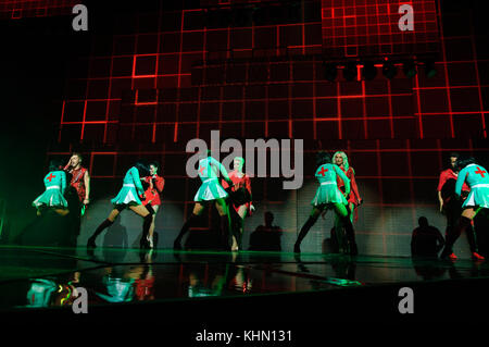 Liverpool, Royaume-Uni. 18 Nov, 2017. 90s pop, étapes, effectuer au cours de leur 20e anniversaire UK 'Party On The Dancefloor' tour, du Liverpool Echo Arena. Crédit : Paul Warburton/Alamy Live News Banque D'Images