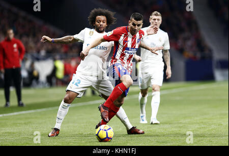 Madrid, Madrid, Espagne. 18 novembre 2017. Un moment du match entre l’Atlético de Madrid et le Real Madrid. Crédit : Manu Reino/SOPA/ZUMA Wire/Alamy Live News Banque D'Images