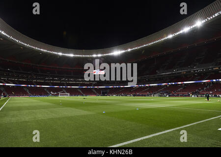 Madrid, Espagne. 18 Nov, 2017. Wanda Metropolitano stade avant la Liga match entre l'Atletico de Madrid et le Real Madrid à Wanda Metropolitano, le 18 novembre 2017 à Madrid Crédit : Jack Abuin/ZUMA/Alamy Fil Live News Banque D'Images