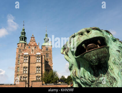 Jardin du château de Rosenborg Copenhague au Danemark Banque D'Images