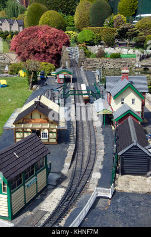 Bekonscot Model Village gare Beaconsfield Buckinghamshire Angleterre Banque D'Images