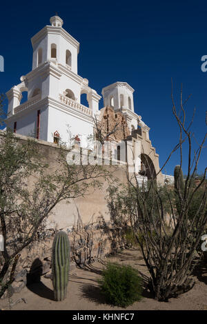 Mission San Xavier del Bac à Tucson arizona usa Banque D'Images