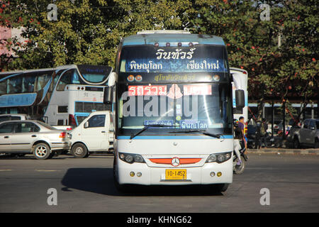 Chiang Mai, Thaïlande - 23 janvier 2016 : la compagnie vintour. route phitsanulok et chiangmai. photo à la gare routière de Chiangmai. Banque D'Images