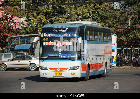 Chiang Mai, Thaïlande - 23 janvier 2016 : la compagnie vintour. route phitsanulok et chiangmai. photo à la gare routière de Chiangmai. Banque D'Images