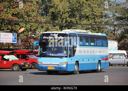 Chiang Mai, Thaïlande - 23 janvier 2016 : la compagnie vintour. route phitsanulok et chiangmai. photo à la gare routière de Chiangmai. Banque D'Images